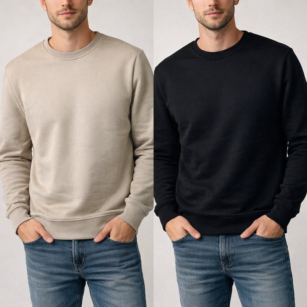 C81 Essentials Fleece Jersey Sweatshirt Bundle of 2 SM NWT